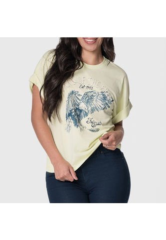 Camiseta Casual Mujer Lec Lee Limón Verde Limón/L Lec Lee