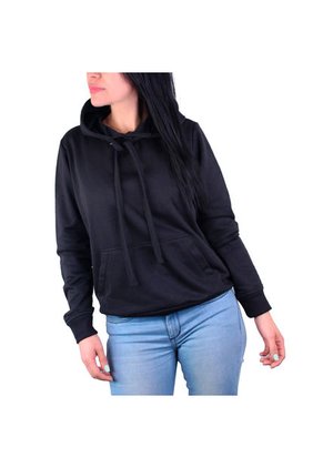 Buzo Con Capota Para Mujer Lec Lee - Negro