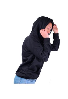 Buzo Con Capota Para Mujer Lec Lee - Negro