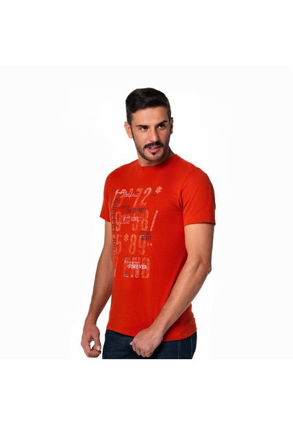 Camiseta Básica Hombre Lec Lee Terracota