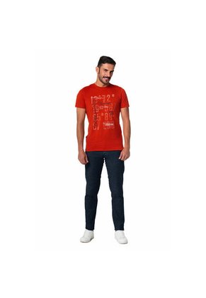 Camiseta Básica Hombre Lec Lee Terracota