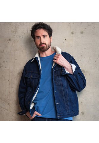 Chaqueta De Jean Ovejera Para Hombre Lec Lee - Índigo Oscuro Lec Lee