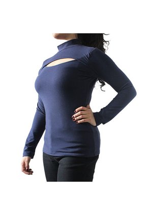 Blusa De Mujer Con Escote Lec Lee Azul