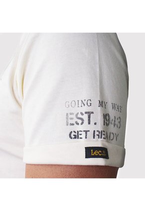 Camiseta Unicolor Hombre Lec Lee L/Negro