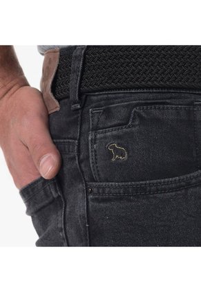 Jean Staid Hip Para Hombre Lec Lee - Gris Oscuro