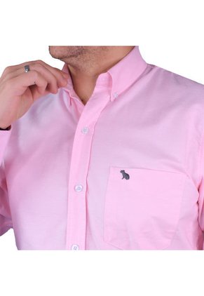 Camisa Casual Hombre Lec Lee Rosado Rosado/M