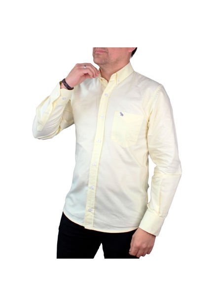 Camisa Casual Hombre Lec Lee Amarillo Amarillo/L