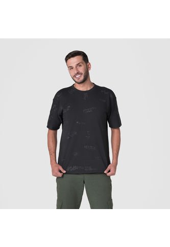 Camiseta Oversize Hombre Lec Lee Negra Lec Lee
