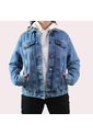 Chaqueta Oversize Mujer Lec Lee Indigo Medio de Lec Lee