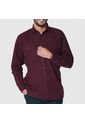 Camisa Casual Hombre Lec Lee Vinotinto Vinotinto/L de Lec Lee