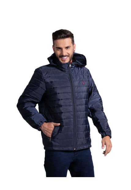 Chaqueta Acolchada Para Hombre Color Azul Oscuro
