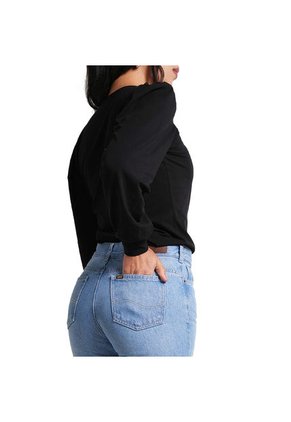 Blusa Básica Para Mujer Color Negro