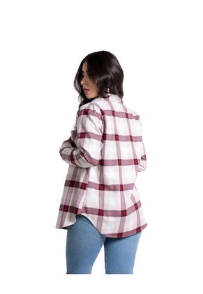 Blusa Leñadora Para Mujer Color Vinotinto