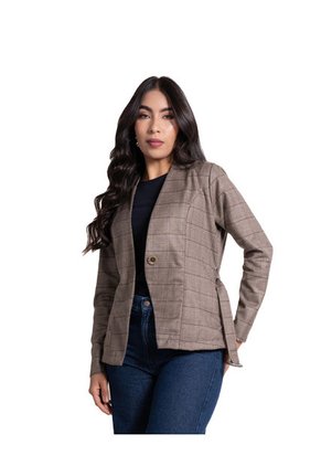 Blazer Para Mujer Color Caqui