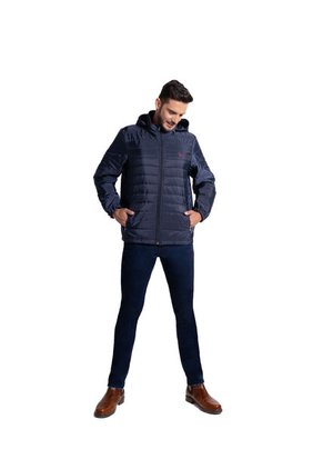 Chaqueta Acolchada Para Hombre Color Azul Oscuro