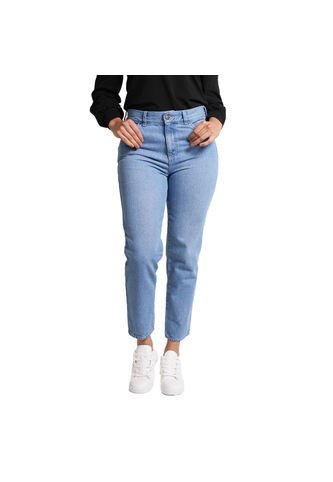 Jean Mom Fit Para Mujer Color Azul Claro 10 Índigo/18 Lec Lee