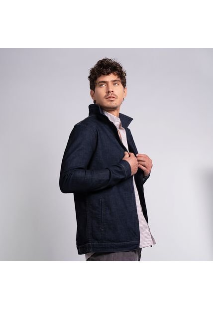 Chaqueta En Denim Con Cierre Para Hombre Lec Lee