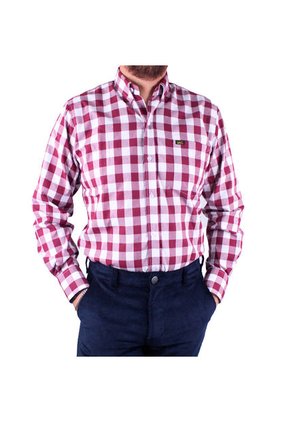 Camisa Para Hombre Lec Lee - Vinotinto