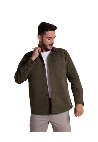 Camichaqueta Para Hombre Color Verde Oscuro Lec Lee