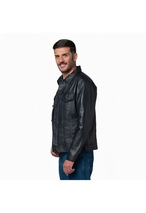 Chaqueta En Cuero Hombre Lec Lee Negro Negro/XL
