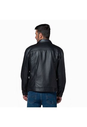 Chaqueta En Cuero Hombre Lec Lee Negro Negro/XL