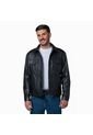 Chaqueta En Cuero Hombre Lec Lee Negro Negro/XL de Lec Lee