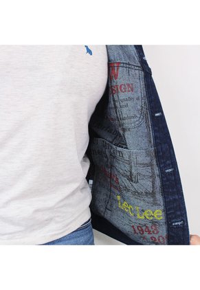 Chaqueta En Denim Estampada 80 Años Lec Lee