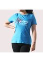 Camiseta Manga Corta Para Mujer Lec Lee Azul Turqueza de Lec Lee