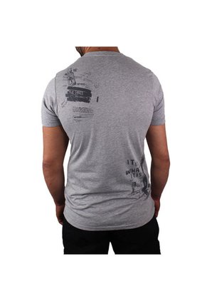 Camiseta Slim Fit Para Hombre Lec Lee - Gris