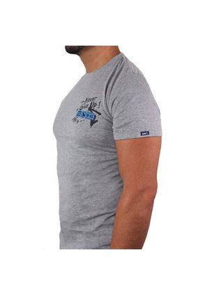 Camiseta Slim Fit Para Hombre Lec Lee - Gris