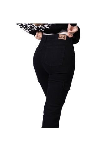 Jean Cargo Fit Para Mujer Lec Lee - Negro Lec Lee