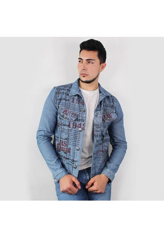 Chaqueta En Denim Estampada 80 Años Lec Lee Lec Lee