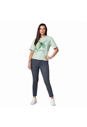 Camiseta Regular Manga Corta Para Mujer Lec Lee