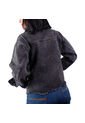 Chaqueta En Denim Mujer Lec Lee Gris Oscuro de Lec Lee