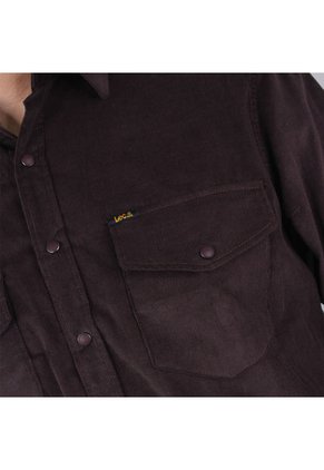 Camisa En Pana Para Hombre Lec Lee - Cafe