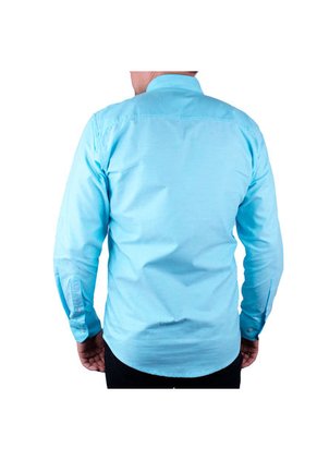 Camisa Casual Hombre Lec Lee Turquesa