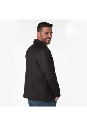 Chaqueta Cuadros Para Hombre Lec Lee - Café