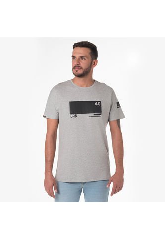 Camiseta Manga Corta Para Hombre Lec Lee - Gris Lec Lee
