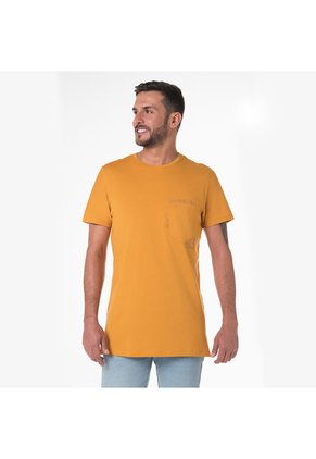 Camiseta Manga Corta Para Hombre Lec Lee - Mostaza