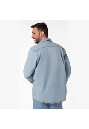 Camichaqueta Denim Clásica Para Hombre Lec Lee