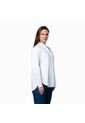 Blusa Mujer Cuello Nerú Lec Lee Blanca Con Bordado de Lec Lee