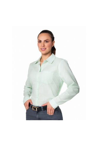 Blusa Con Cuello Camisero Para Mujer Lec Lee