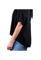 Blusa Cuello Camisero Para Mujer Lec Lee Negro de Lec Lee