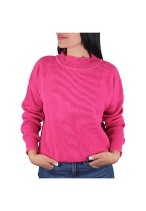 Buzo Cuello Alto Para Mujer Lec Lee - Fuscia Rosa/L