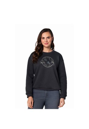 Buzo Cuello Redondo Estampado - Gris Oscuro