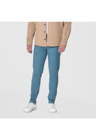 Jean Basic Denim Skinny Fit Índigo Claro 34 Lec Lee