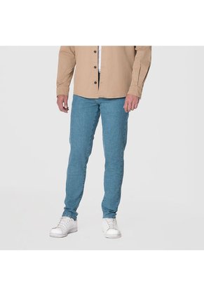 Jean Basic Denim Skinny Fit Índigo Claro 34