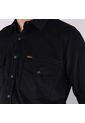 Camisa En Pana Hombre Lec Lee Negro Negro/L de Lec Lee
