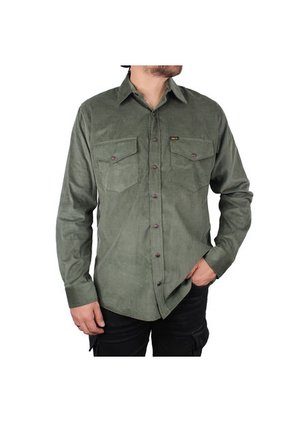 Camisa En Pana Lec Lee - Verde Pardo