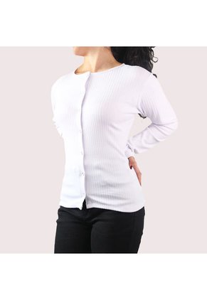 Blusa Manga Larga Lec Lee Blanca S